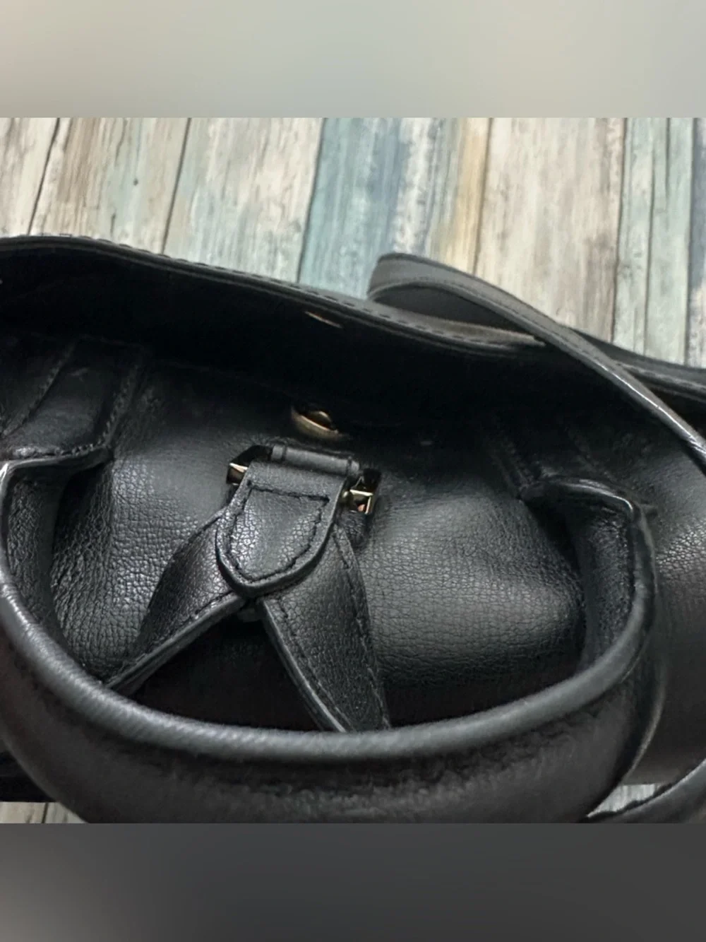 MICHAEL Michael Kors Leather Rivington MD Backpack Turn Lock 38T8XR6B2L Black
